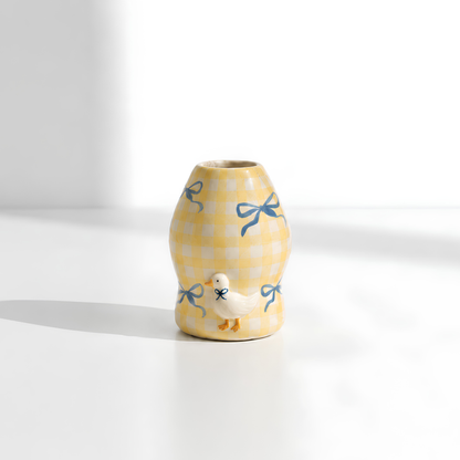 Duck Gingham Ceramic Matcha Set - NN001