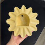 Handmade Ceramic Flower Wall Candle Holder, Boho Sconce, Cozy Home Decor | LA115