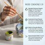 Christmas Penguin Matcha Bowl, Handmade Ceramic Matcha Set with Whisk Holder, Cute Winter Chawan, Penguin Gift for Matcha Lover | LA050
