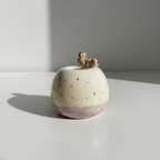 Woodland Matcha Bowl, Handmade Ceramic Chawan, Owl Fox Hedgehog Tea Bowl, Cottagecore Matcha Set | LA033