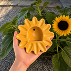 Handmade Ceramic Flower Wall Candle Holder, Boho Sconce, Cozy Home Decor | LA115
