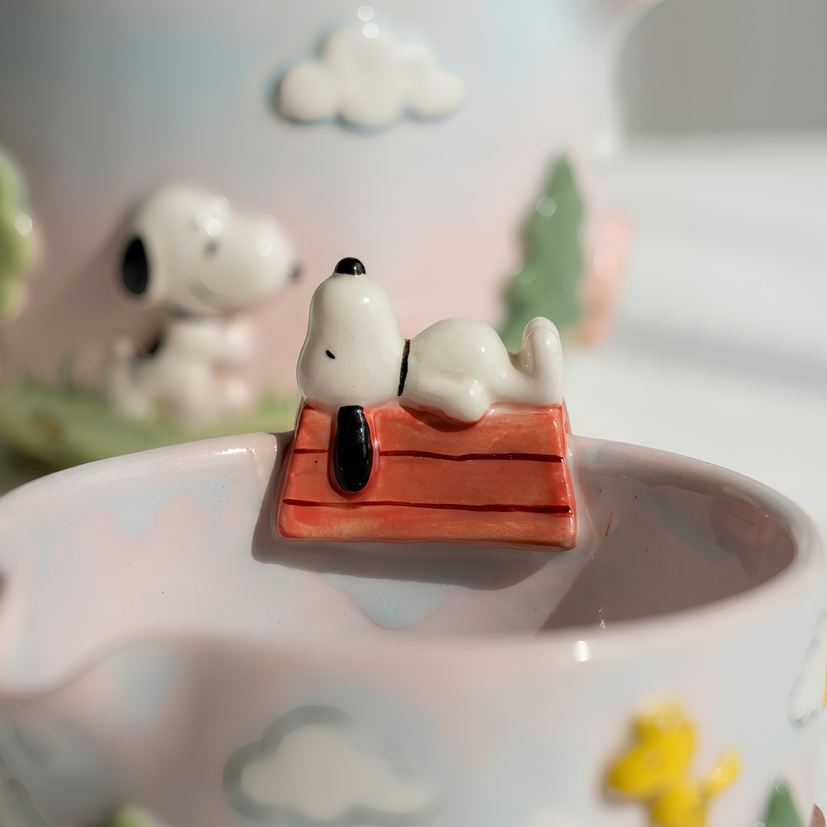 Cute Dog Matcha Bowl Set | Handmade Ceramic Puppy Doghouse Whisk Holder | Pastel Backyard Chawan | Dog Lover Gift for Tea Lovers | LA057