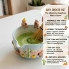 Ombre Cappybara Matcha Bowl | Handmade Ceramic Chawan | LA017